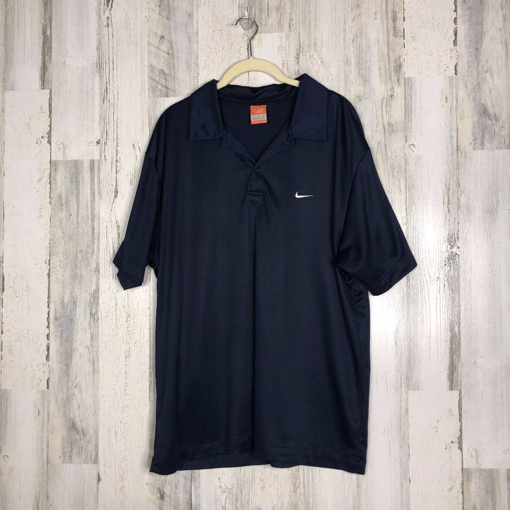 Nike Mens Navy Athletic Dept Soft Fit Polo XL